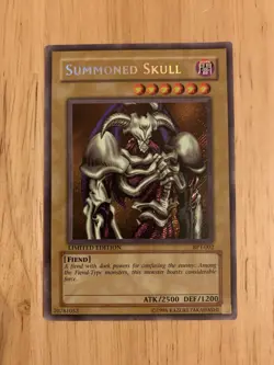 Summoned Skull BPT-002 Limited Edition Secret Rare Yu-Gi-Oh Classic LP - Image 1