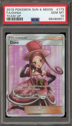 Pokemon Dana Team Up Full Art #173 PSA 10 Gem Mint - Image 1