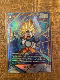 Son Goten FB08-121 SCR Alternate Art Saiyan's Pride Dragon Ball English Card - Image 1