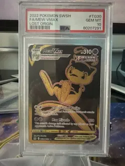 Mew VMAX TG30/TG30 Lost Origin Holo Full Art Graded Pokemon Card PSA 10 - Image 1