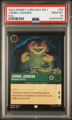 2023 Disney Lorcana En 1-The First Chapter #83 Jumba Jookiba Foil PSA 10 - Image 1