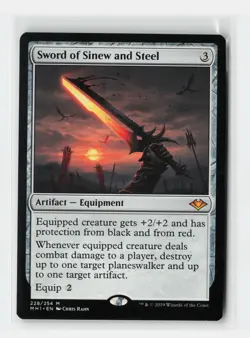 Sword of Sinew and Steel Modern Horizons Magic The Gathering MTG Card - Image 1