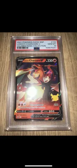 Lance's Charizard V SWSH133 - Celebrations - PSA 10 - Pokemon Card - Image 1
