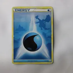 Water Energy 117/123 Non-Holo HeartGold SoulSilver NM Pokemon Card - HD Photos - Image 1