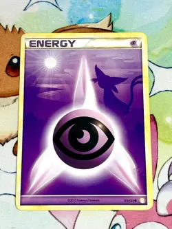 Pokemon Card Espeon Psychic Energy 119/123 Heartgold & Soulsilver Light Play - Image 1