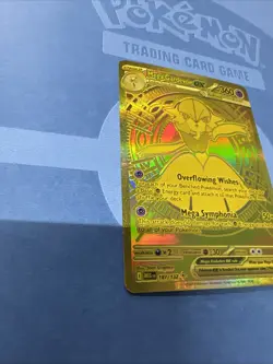 Pokemon TCG Mega Gardevoir EX Holo Gold Rare Card 187/132 ME01 Mega Evolution - Image 3