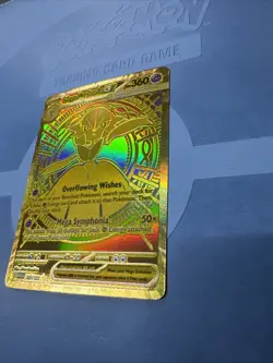 Pokemon TCG Mega Gardevoir EX Holo Gold Rare Card 187/132 ME01 Mega Evolution - Image 4
