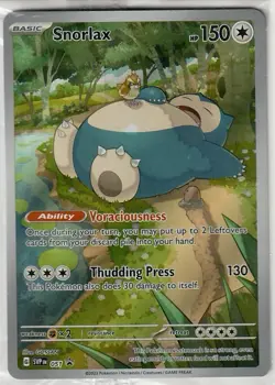 Pokemon TCG Snorlax SVP 051 Pokemon 151 ETB Black Star Promo Card Holo NM - Image 1