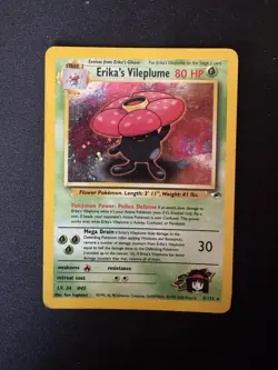 Pokemon TCG Gym Heroes Erika's Vileplume Holo Card 5/132 Very Good Condition - Image 1