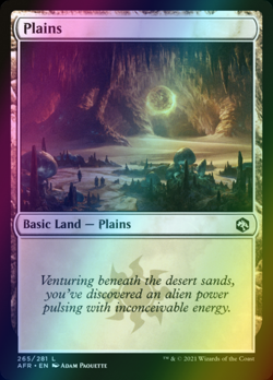 x1 Plains AFR MTG 265/281 FOIL BASIC LAND M/NM 1x - Image 1