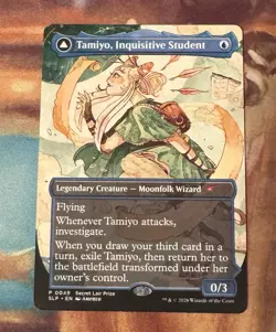 Tamiyo Inquisitive Student Borderless Pro Tour Promo MTG, non-foil - Image 1