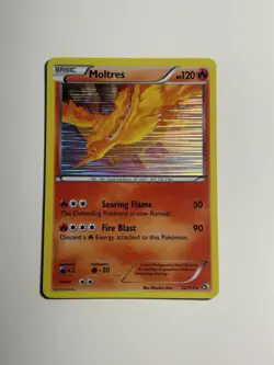 Pokemon Moltres Holo Rare B&W Legendary Treasures 22/113 NM - Image 1
