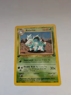 1999 Pokemon NIDORINA 1st Edition Jungle 40/64 LP - Image 1