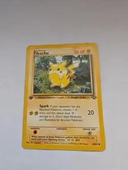 Pikachu 60/64 1999 Jungle 1st Edition Pokemon MP - Image 1