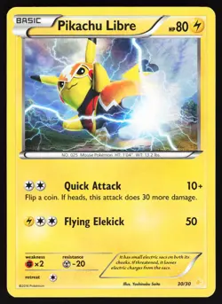 Pikachu Libre (30 - Holo) 30/30 Pokemon XY Trainer Kit: Pikachu Libre & Suicune - Image 1