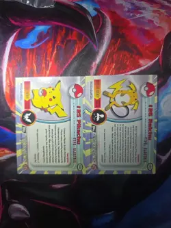 Pikachu #25 & Raichu Foil #26 Foil 1999 Topps Pokemon Tv Series 1 Holo - Image 2