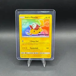 Ash's Pikachu Pokemon Sun&Moon Promo SM108 I Choose You Movie Stamped LP - Image 1
