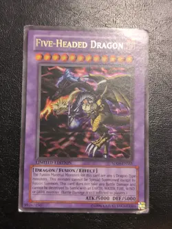 Yu-Gi-Oh! ULTRA RARE CARD FIVE-HEADED DRAGON SD09-ENSS1 1ST MP - Image 1
