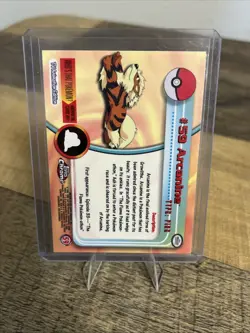 Pokemon Arcanine #59 Topps Chrome 2000 TV Animation Edition MINT CONDITION! - Image 2