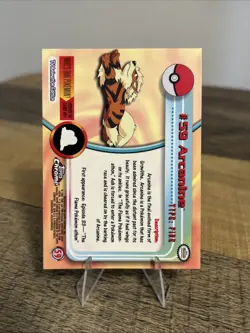 Pokemon Arcanine #59 Topps Chrome 2000 TV Animation Edition MINT CONDITION! - Image 4