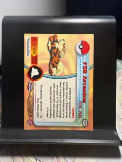 2000 Topps Chrome Pokemon TV Animation Edition Arcanine #59 - Image 2