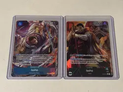 One Piece TCG Issho Alt Art Lot OP04-020 Leader EB04-022 Foil - Image 1