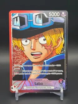 Sabo Alt Art Leader OP13-004 Carrying On His Will One Piece TCG English - Image 1