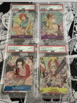 One Piece Illustration Box Vol 1 & 2 Sequential PSA 10 Nami Boa Blk Maria Yamato - Image 1