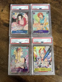 One Piece Illustration Box Vol 1 & 2 Sequential PSA 10 Nami Boa Blk Maria Yamato - Image 1