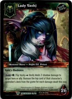 Lady Vashj FOIL Alternate Art World of Warcraft TCG WOW - Image 1