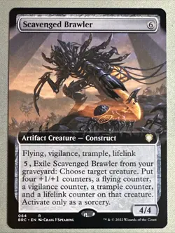 MTG / Scavenged Brawler / BRC / #64 / Regular (Extended Art) / Rare / NM - Image 1