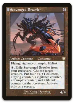Scavenged Brawler (Retro Frame) #17 (NM) Brothers' War BRC Magic MTG - Image 1