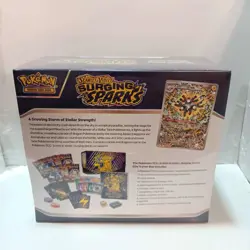 Pokemon Surging Sparks Elite Trainer Box & 2 Booster Pack Art Sets x8 Sealed Lot - Image 2