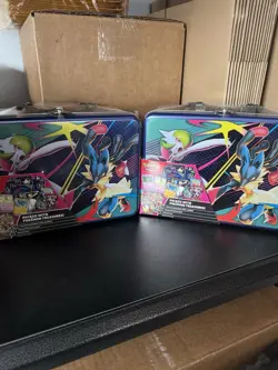 2x Pokemon 2025 Fall Mega Collector Chest Tin Box - 6 Packs Q3 lunch - Image 1
