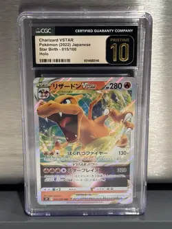 Charizard VSTAR Holo (15/100) 2022 Pokemon Japanese Star Birth - CGC Pristine 10 - Image 1