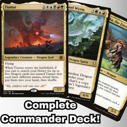 MTG Commander EDH Deck Tiamat 100 Cards Custom Deck 5 Color Dragon Tribal - Image 1
