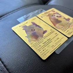 Pokemon Set Morpeko V Basic & Morpeko Vmax Gold Foil Fan Art Cards See Photos - Image 3
