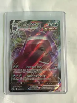 Pokemon TCG Gengar VMAX 157/264 Fusion Strike Ultra Rare Full Art Holo Card - Image 1