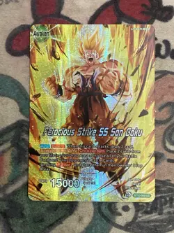 Dragon Ball Super Card Game Ferocious Strike SS Son Goku BT10-060 Uc Holo - Image 1