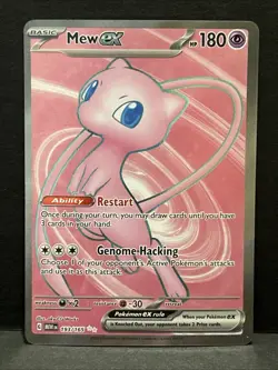 Pokemon - Mew ex 193/165 - Pokemon 151 - Full Art Ultra Rare - Single Card - Image 1