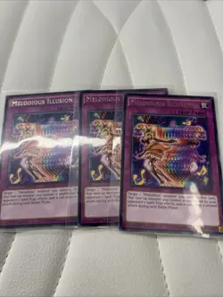 3x MELODIOUS ILLUSION TRAP CARD 1ST EDITION CROS-EN067 RARE YUGIOH NM / UNPLAYED - Image 1