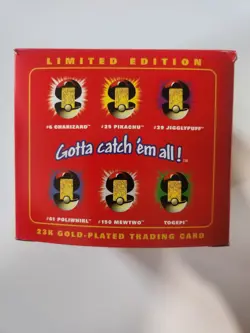 1999 23K Gold Plated Burger King Pokemon Card Poliwhirl Pokeball - Image 2