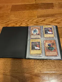 Yugioh 1996 Vintage No Ring Binder 14 Pages 90s Card Storage WITH 31 1996 CARDS - Image 3