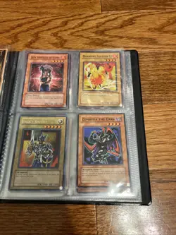Yugioh 1996 Vintage No Ring Binder 14 Pages 90s Card Storage WITH 31 1996 CARDS - Image 5
