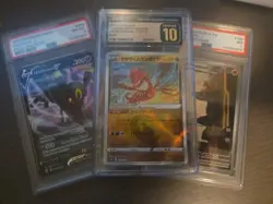 Pokemon TCG Slab Lot of 3 and A extra Promo Card. - Image 1