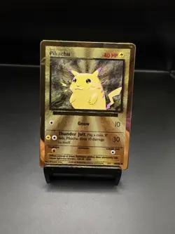 Pokemon TCG Celebrations Pikachu Gold Metal Card 58/102 25th Anniversary - Image 1