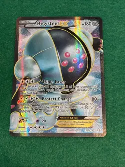 MP Registeel EX 122/124 Dragons Exalted Ultra Rare Full Art Holo Pokemon Card - Image 1