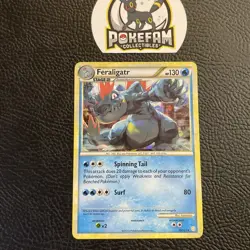 Pokemon Card - Feraligatr 20/123 Cracked Ice Holo HGSS LP - Image 1