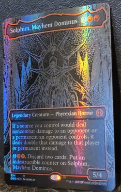 MTG Phyrexia All Will Be One Solphim Mayhem Dominus 354 Oil Slick Raised Foil NM - Image 3