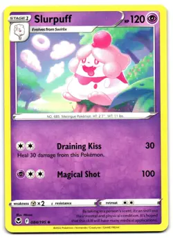 Slurpuff 084/195 - Silver Tempest Uncommon Pokemon TCG - M/LP Card - Image 1